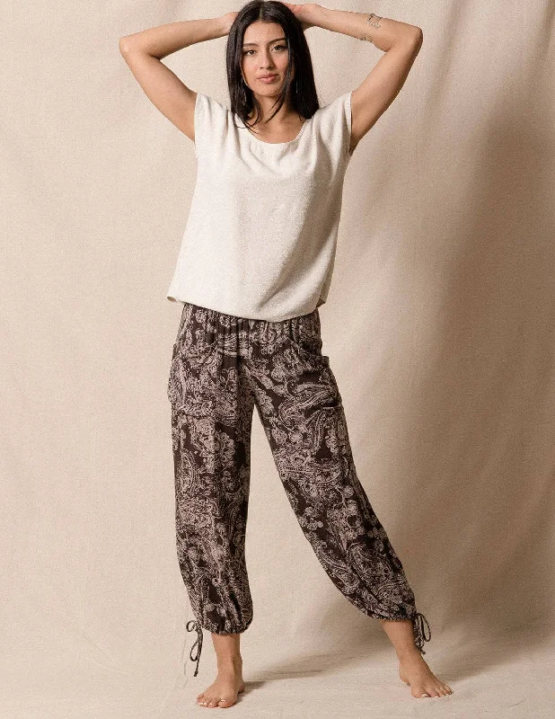 Paisley Jogger Pants - Small Only Casual Sweatpants Style