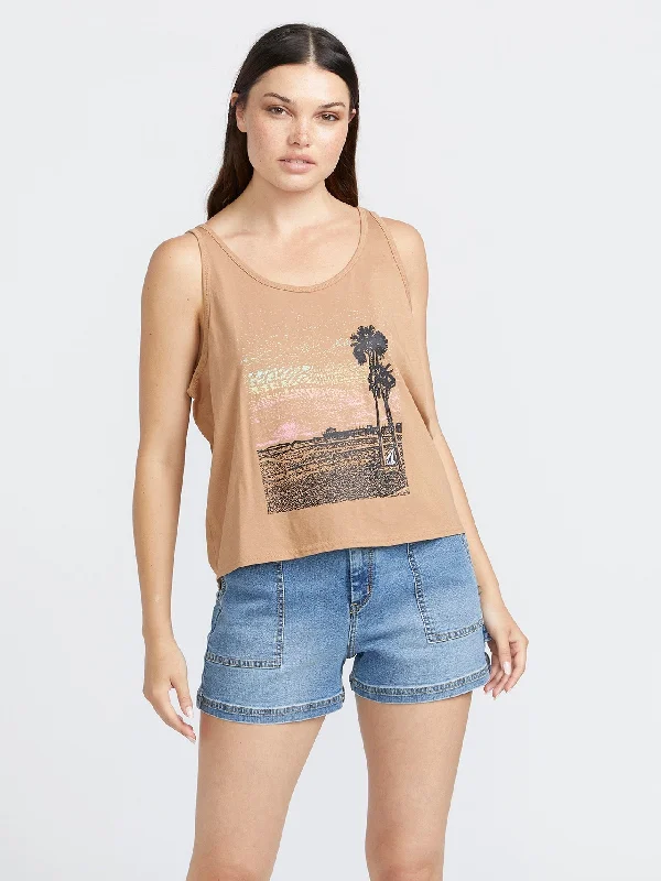 To The Bank Tank - Mocha adorable tank top