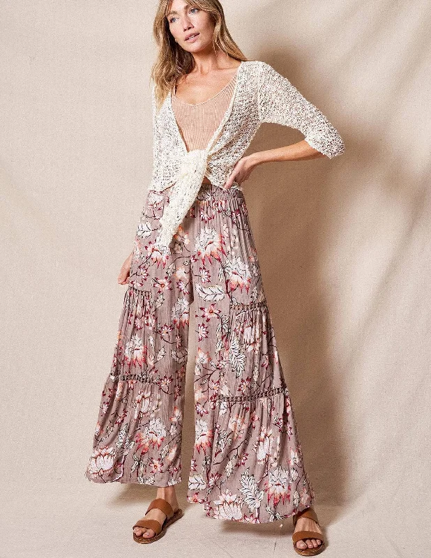 Fleur Palazzo Pants - As-Is-Clearance Classic Pleated Pants