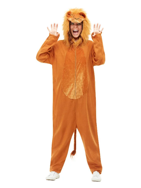 Adults Lion Wild Zoo Animal World Book Day Fancy Dress Costume Tunics Essential wardrobe