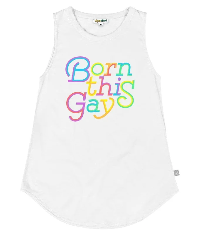 Born This Gay Crew Scoop Tank Top modal blend tank