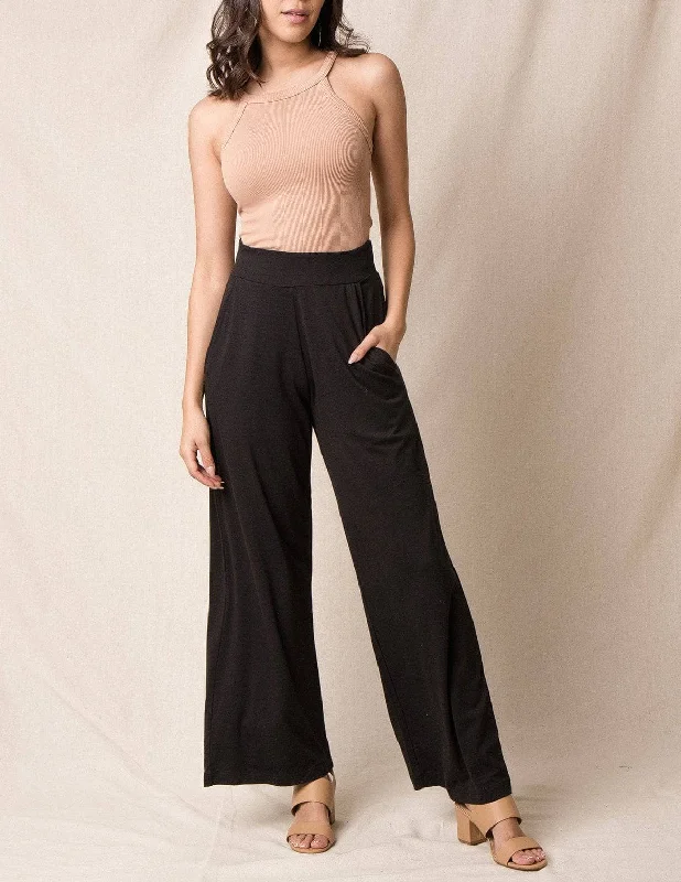 Bamboo / Organic Cotton Flowy Pants - As-Is-Clearance Modern Stretch Trousers