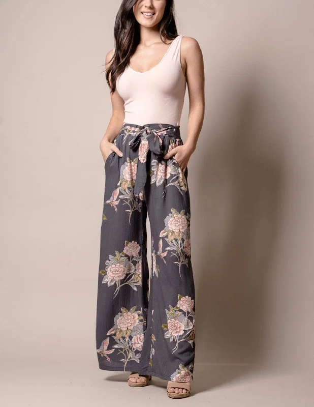 Bella Rose Pocket Pants Soft Wool Pants