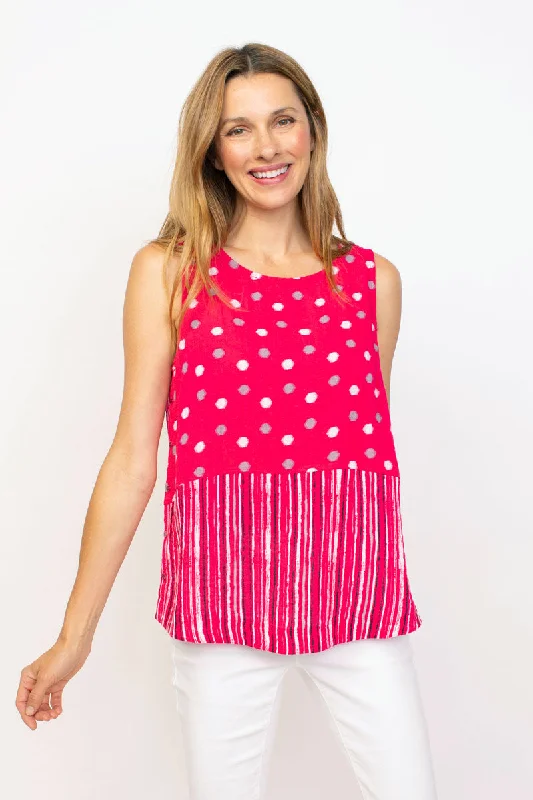 Habitat Travel Mix Side Button Tank yoga tank top