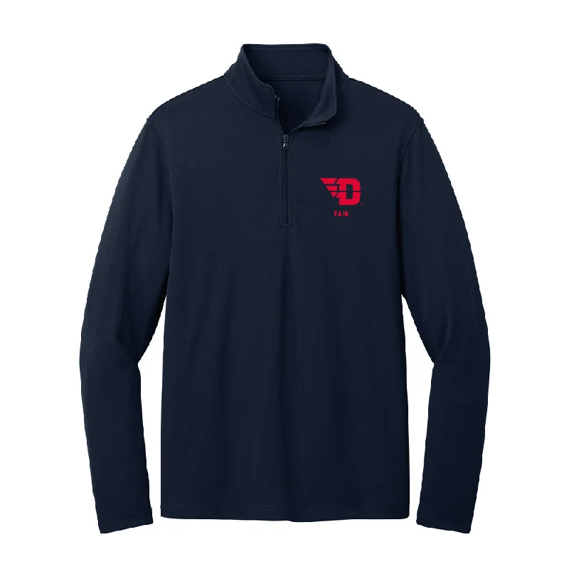 Dayton - NCAA Women's Soccer : Liviya Fain - Lightweight Quarter Zip Jacket Welt Pockets Slit Pockets Flap Pockets