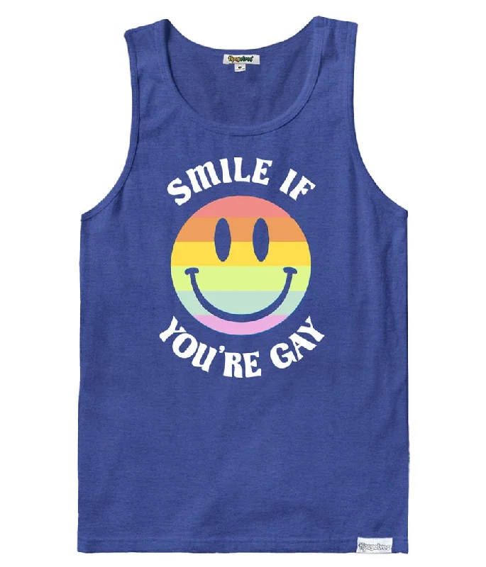 Smile If You're Gay Tank Top tie dye tank