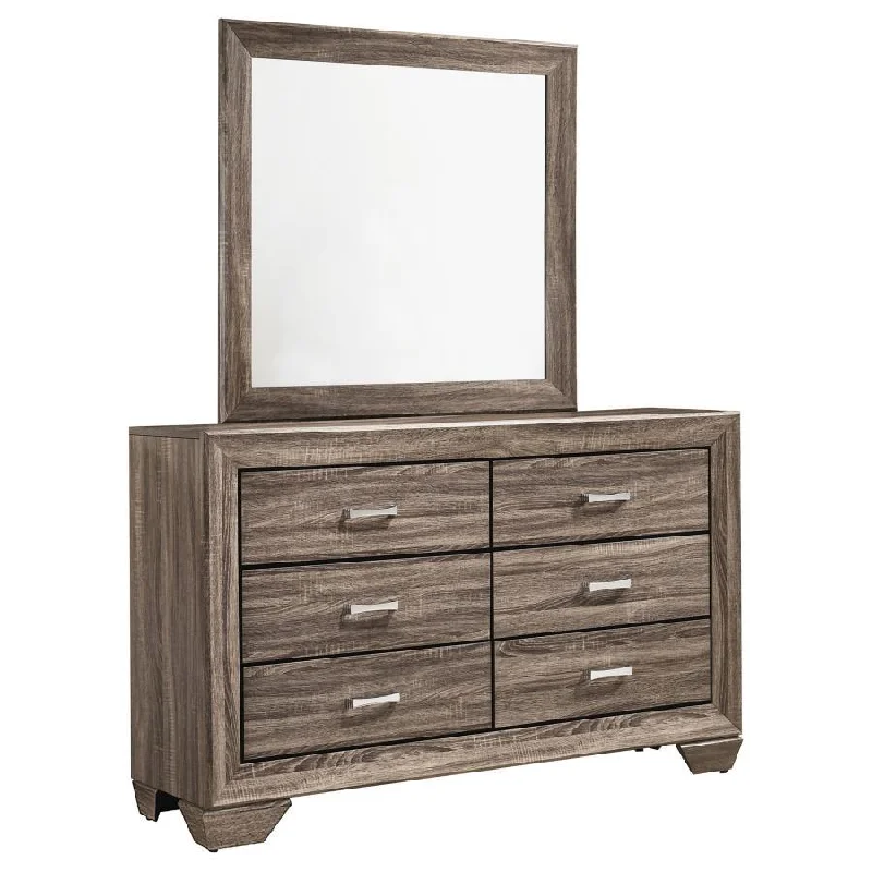 Kauffman - 6-Drawer Dresser with Mirror A-Line Day Work