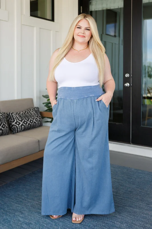 Hazel Blues® |  Contemplating Cool Wide Leg Pants Comfy Athletic Pants