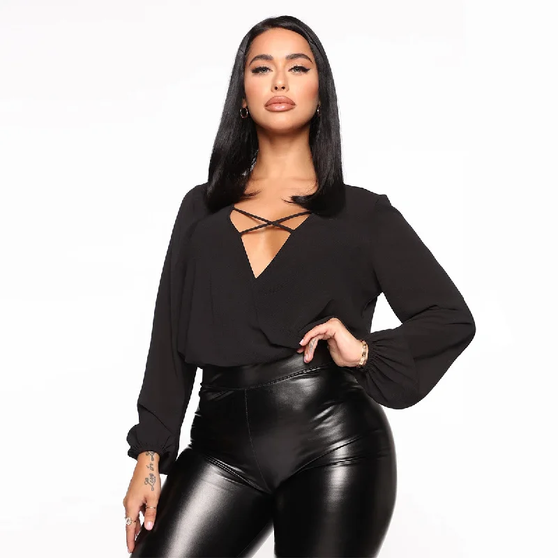High Waist Black Summer PU Leather Pants Slim-Fit Leggings