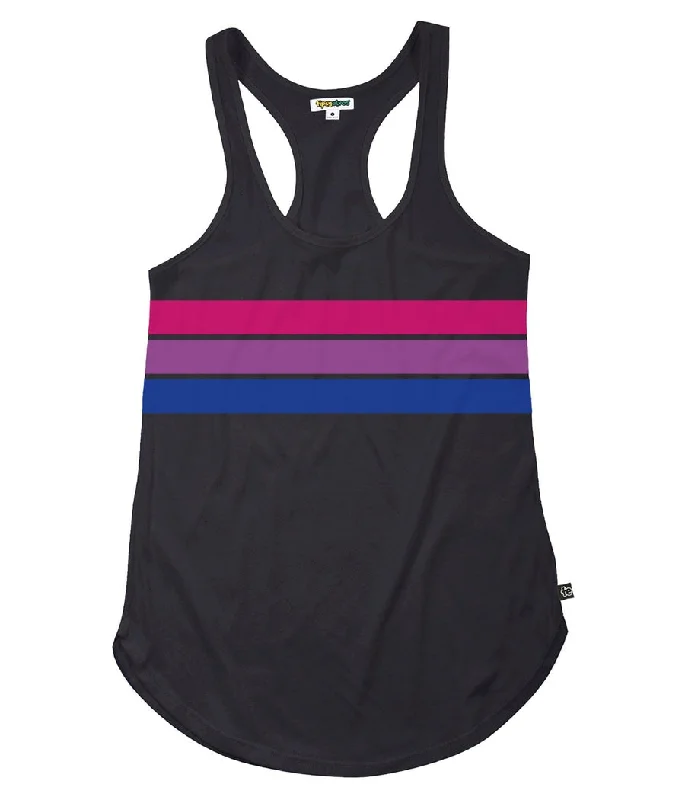 Bi Pride Flag Racerback Tank Top cotton tank top