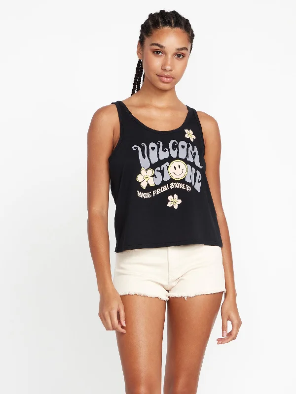 To The Bank Tank - Black soft pink tank