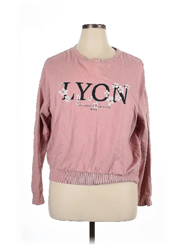 Sweatshirt Hoodie with High-Low Hem Asymmetrical Trendy
