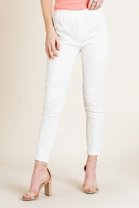 High Waist Skinny Moto Pant Cozy Jogger Leggings