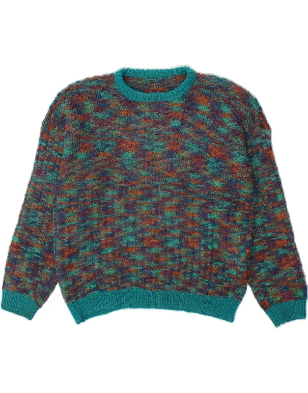 VINTAGE Womens Crew Neck Jumper Sweater UK 14 Large Multicoloured Flecked Wool Sweater Cotton Sweater Cashmere Sweater VINTAGE Womens Crew Neck Jumper Sweater UK 14 Large Multicoloured Flecked Wool Sweater Cotton Sweater Cashmere Sweater