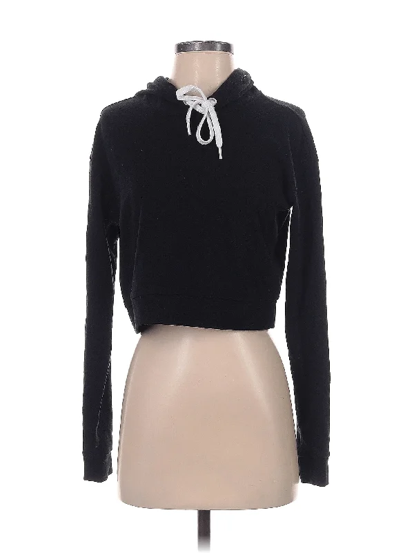 Sweatshirt Hoodie with Hem Detail Decorative Unique