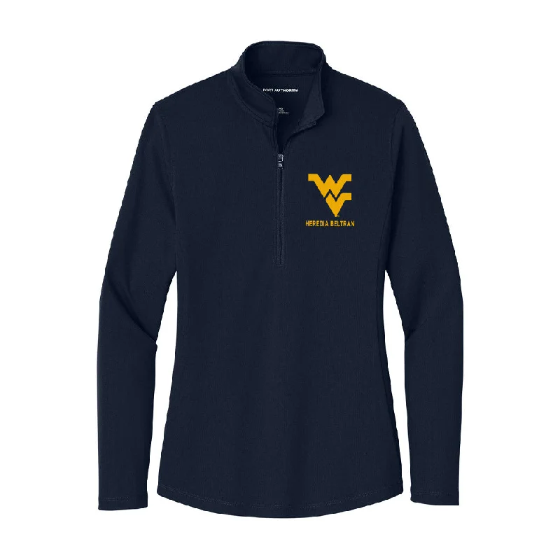 West Virginia - NCAA Women's Soccer : Dilary Heredia Beltran - Women's Lightweight Quarter Zip Jacket Jersey Jacket Tulle Jacket Batik Jacket