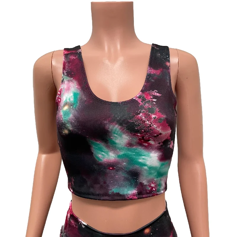 SALE - New Galaxy Tank Crop Top vibrant tank top