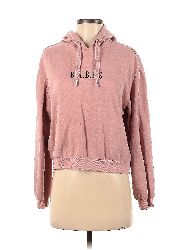 Sweatshirt Hoodie with Tied Waist Feminine Flattering