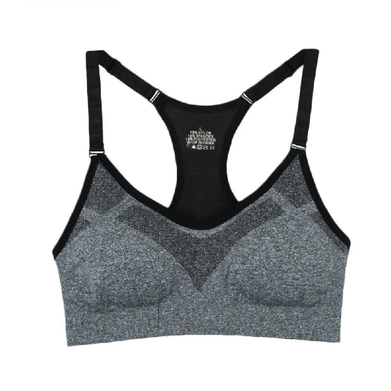 Women Fashion Bra Stretch Tank Top Bra Women Crop Tops Fitness Sportswear Vest striped tank top