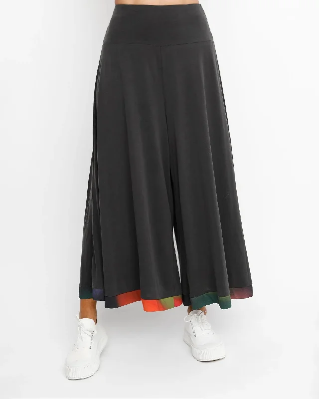 Ozai N Ku Wide Palazzo Pants, Fall Stylish Casual Pants