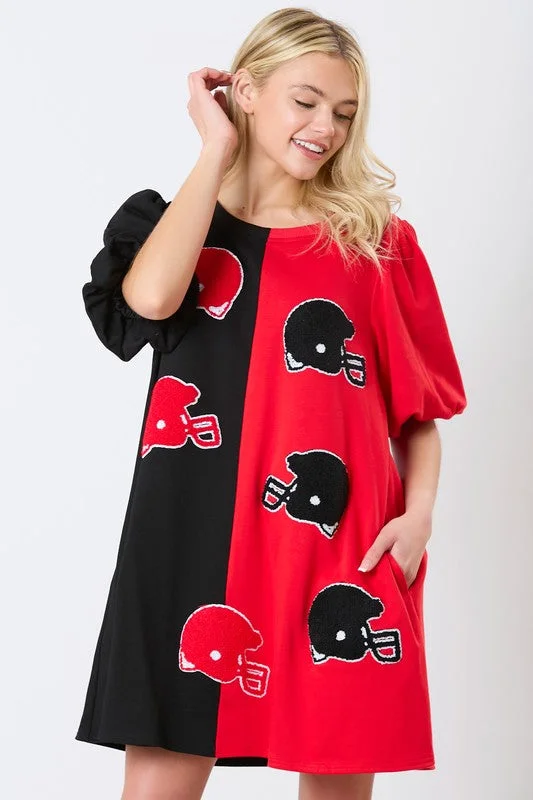 Go Team Dress Crew Neckline Casual