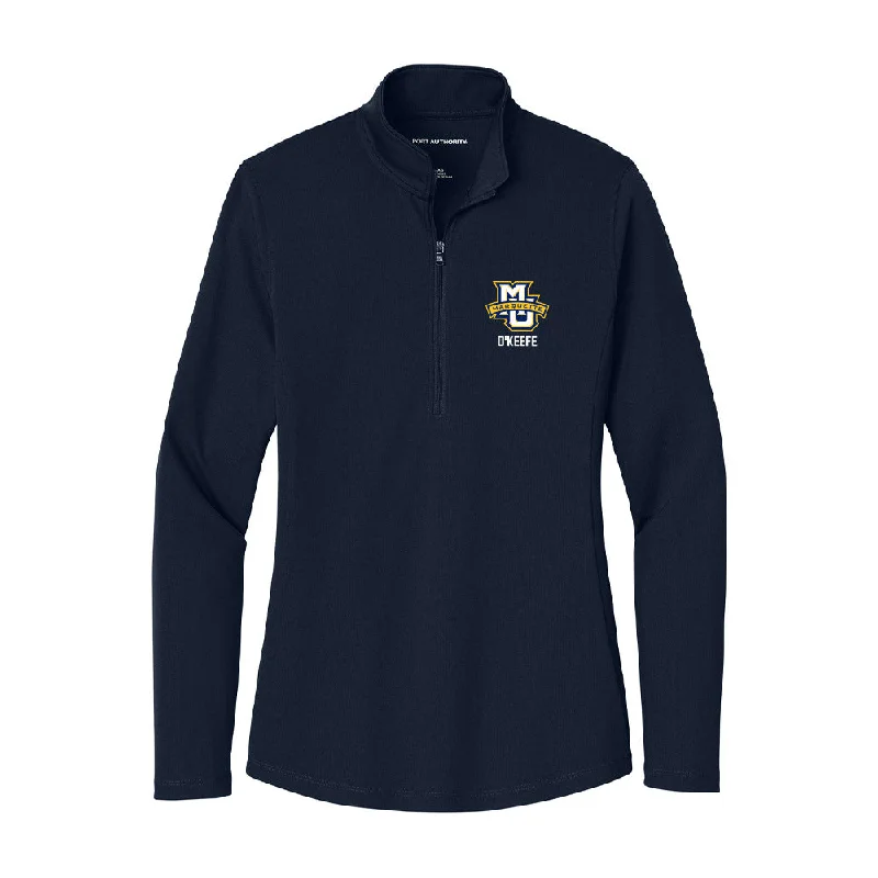 Marquette - NCAA Women's Soccer : Erin O'Keefe - Women's Lightweight Quarter Zip Jacket Fleece Fabric Down Fabric Feather Fabric