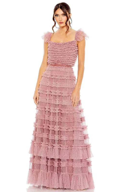 Mac Duggal 8052 - Tiered Ruffled Dress Tunics Evening elegant