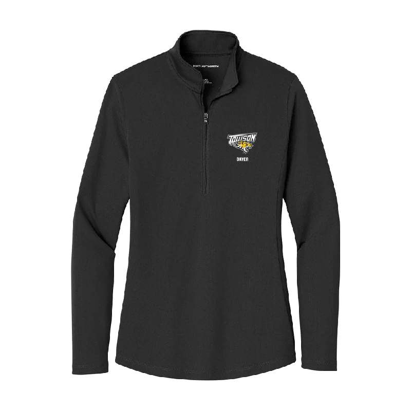 Towson - NCAA Women's Soccer : Paelyn Bayer - Women's Lightweight Quarter Zip Jacket Lace Jacket Ribbed Jacket Sequined Jacket