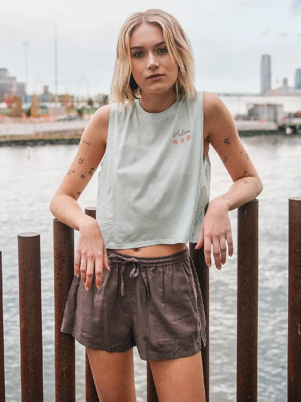 Stone Hour Crop Tank - Chlorine solid color tank