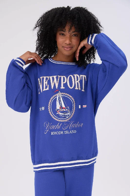 Graphic Crew Neck Sweatshirt Hoodie with Color Block Contrast Stylish