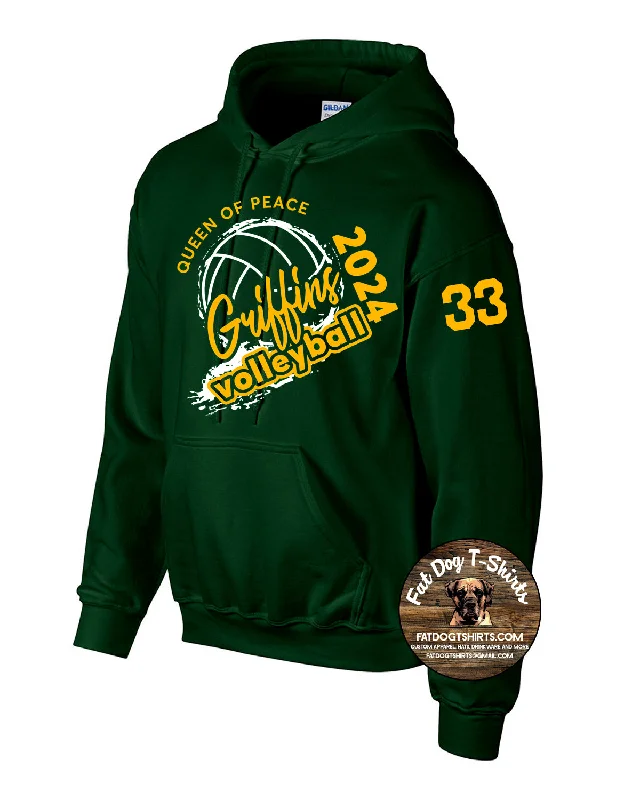 QUEEN OF PEACE-VOLLEYBALL  HOODIE-NEW 2024 Hoodie with Print Artistic Unique