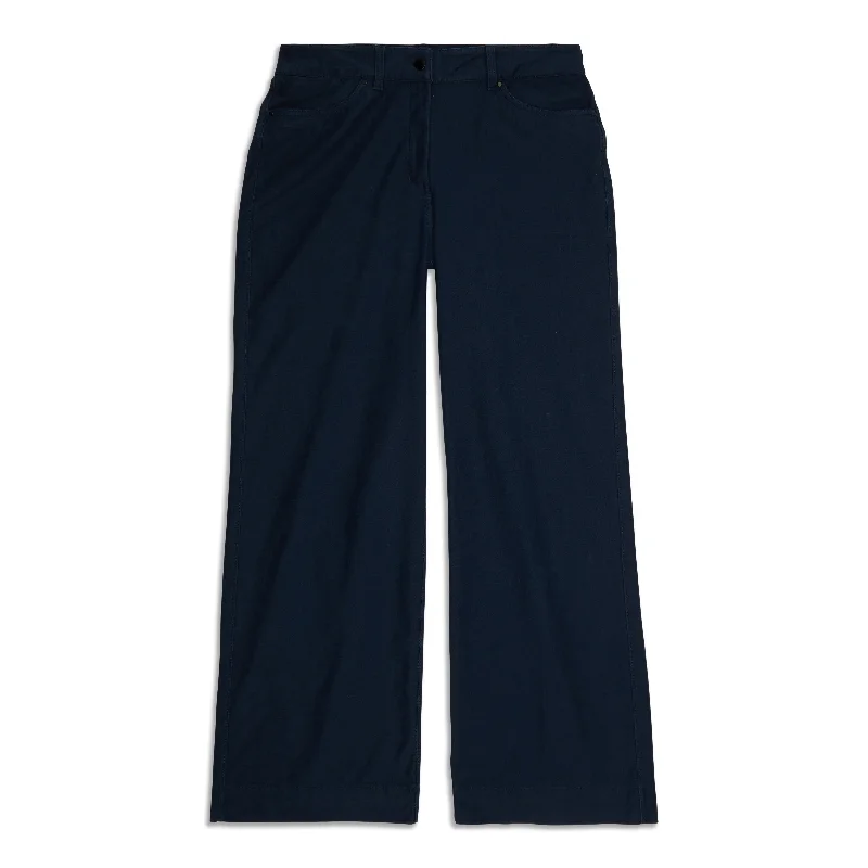 City Sleek 5 Pocket High-Rise Wide-Leg Pant Full Length - Resale Cozy Lounge Pants