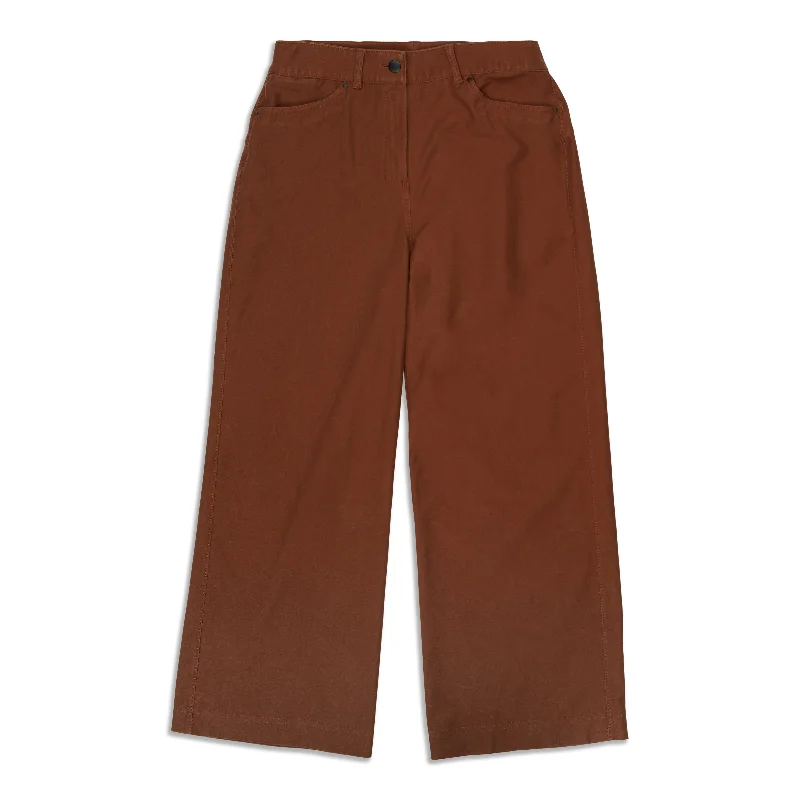 City Sleek 5 Pocket High-Rise Wide-Leg Pant Full Length - Resale Comfortable Cargo Pants