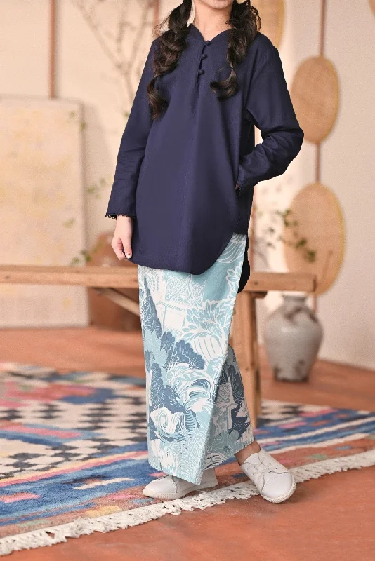 The Heiwa Folded Skirt - Kaze silk skirt lustrous