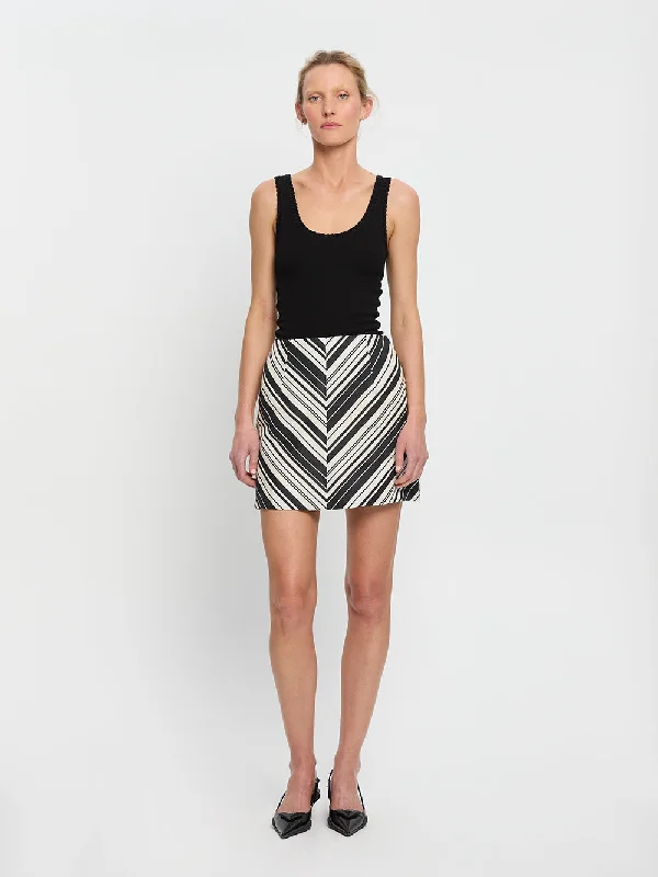 Sara Mini Skirt leather skirt sleek
