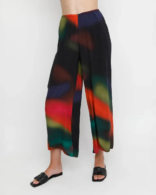 Ozai N Ku Northern Lights Breeze Pants, Fall Elegant High-Waist Pants