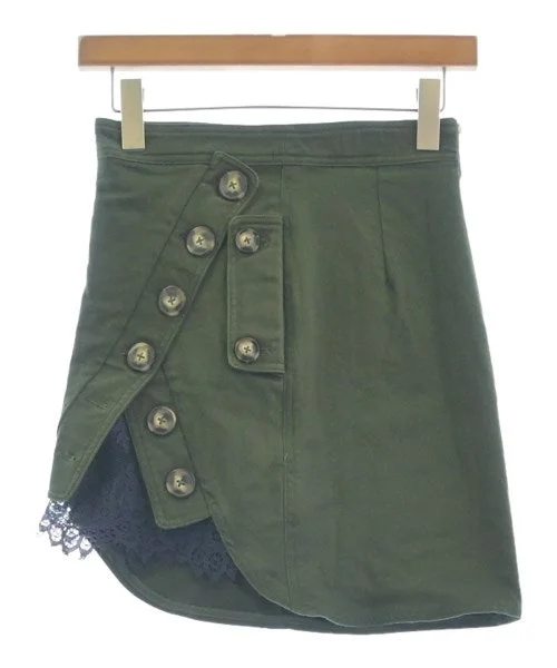 self-portrait Mini skirts cashmere skirt soft