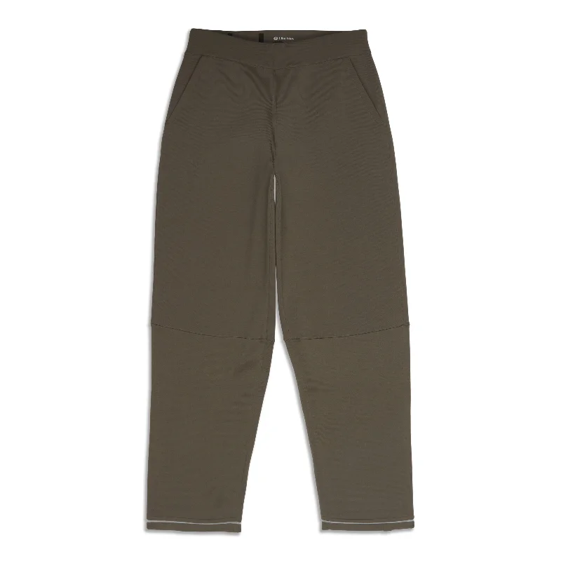 Relaxed-Fit High-Rise Knit Cropped Pants - Resale Cozy Jogger Leggings