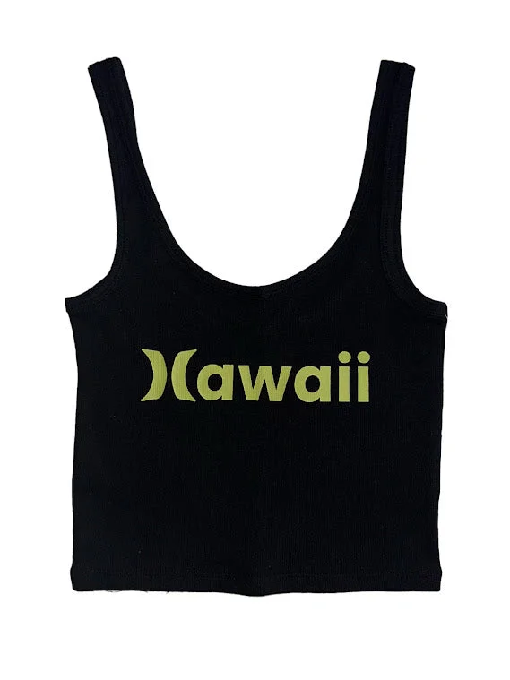 HURLEY HAWAII WOMENS TANK TOP - BLACK boho tank top