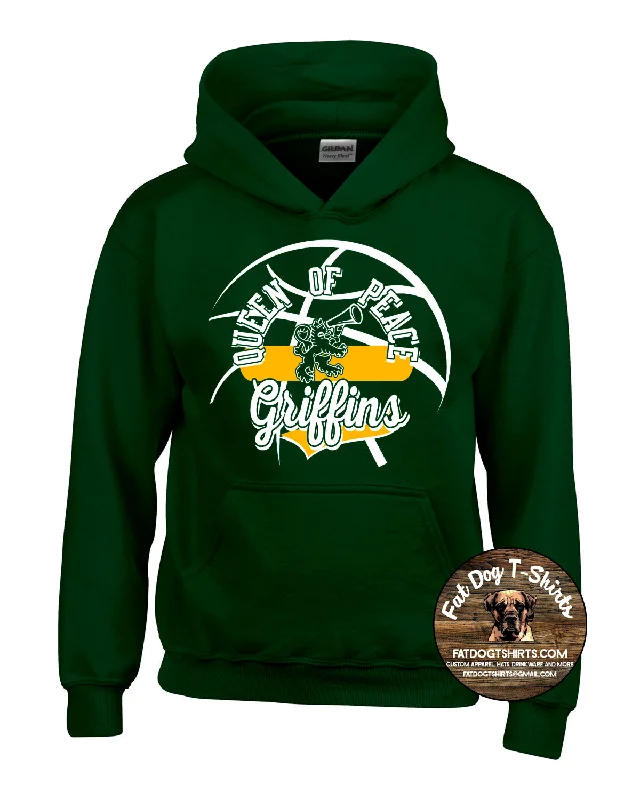 QUEEN OF PEACE-BASKETBALL  HOODIE-NEW 2024 Hooded Sweatshirt Casual Wear Street Style