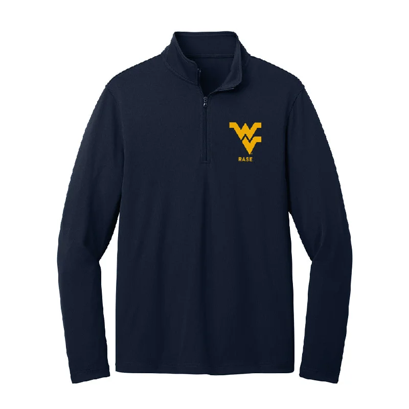 West Virginia - NCAA Women's Soccer : Jacey Rase - Lightweight Quarter Zip Jacket Hoodie Zip-Up Jacket Button-Up Jacket