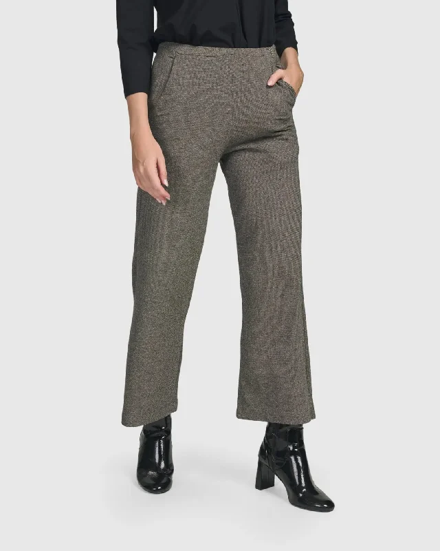 Essential Cropped Pants, Fog Fashionable Work Pants