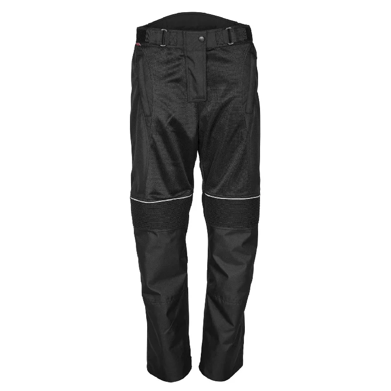 Noru Women's Josei Mesh Pants Sleek Black Pants