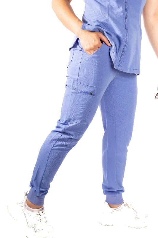 Beth Scrub Pants Elegant Wool Trousers
