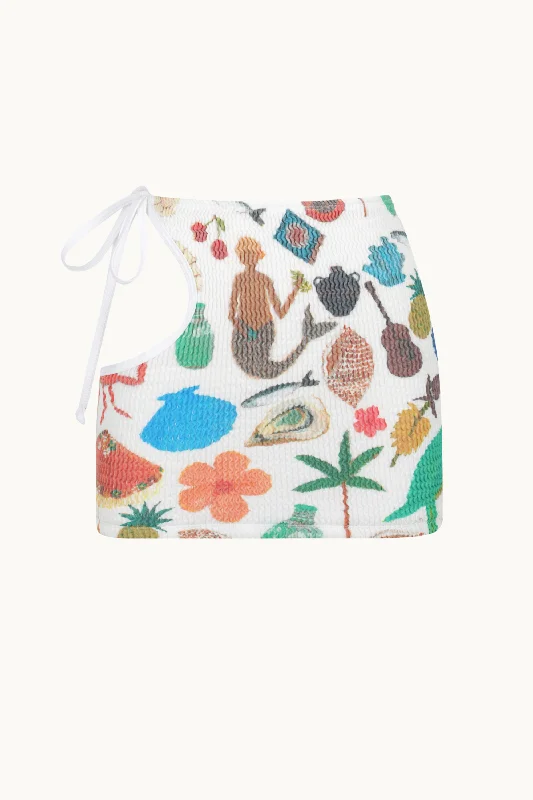 SUMMERCLOUD SKIRT ISLANDS cashmere skirt fine
