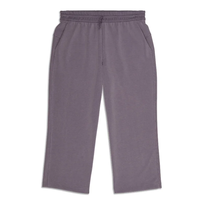 Softstreme High-Rise Straight-Leg Cropped Pant - Resale Elegant Trouser Pants
