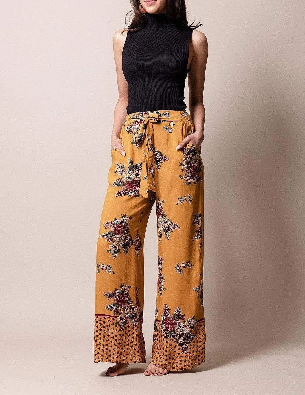 Ariana Pocket Pants Comfortable Pleated Pants