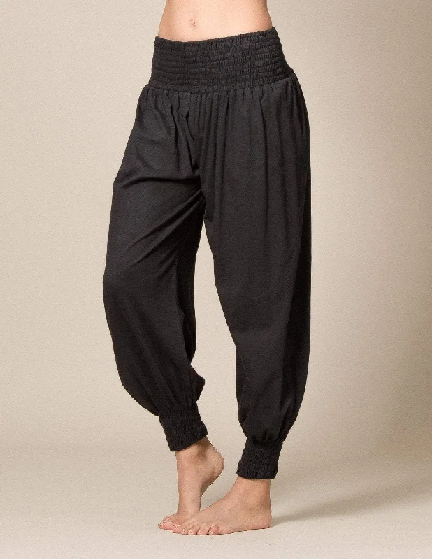 Punjabi Cotton Pants - Black Soft Stretch Pants