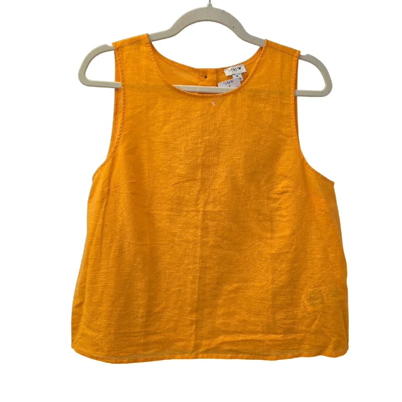NWT J. Crew Factory Linen Blend Back Zip Tank Top Size Medium comfortable tank top