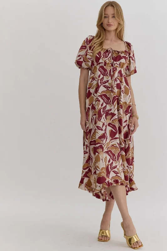 Wine Night Dress Tunics Versatile stylish